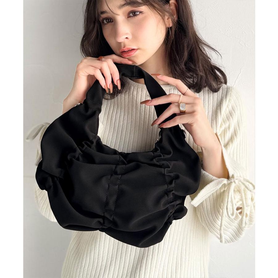 【mily bilet】バッグ ハンドバッグ レディース 2way スウェード 風 コイン チャーム 付き ギャザー チェーン ショルダー 取り外し 可能 大きいサイズ | classicalelf | 15