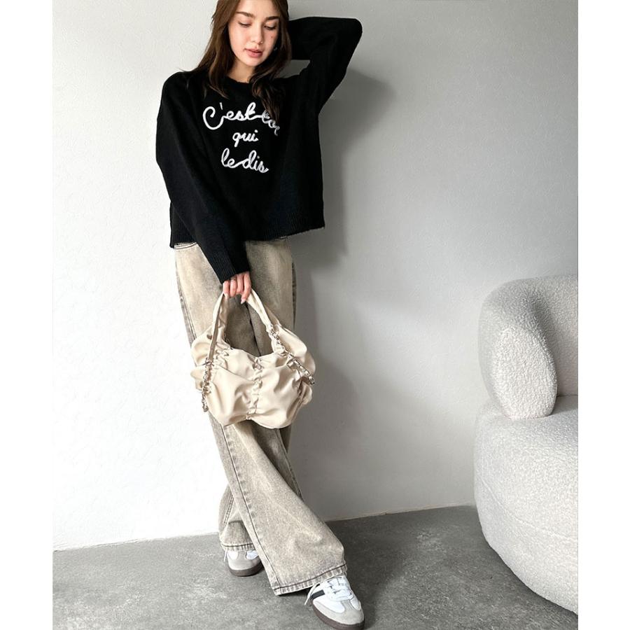 【mily bilet】バッグ ハンドバッグ レディース 2way スウェード 風 コイン チャーム 付き ギャザー チェーン ショルダー 取り外し 可能 大きいサイズ | classicalelf | 04