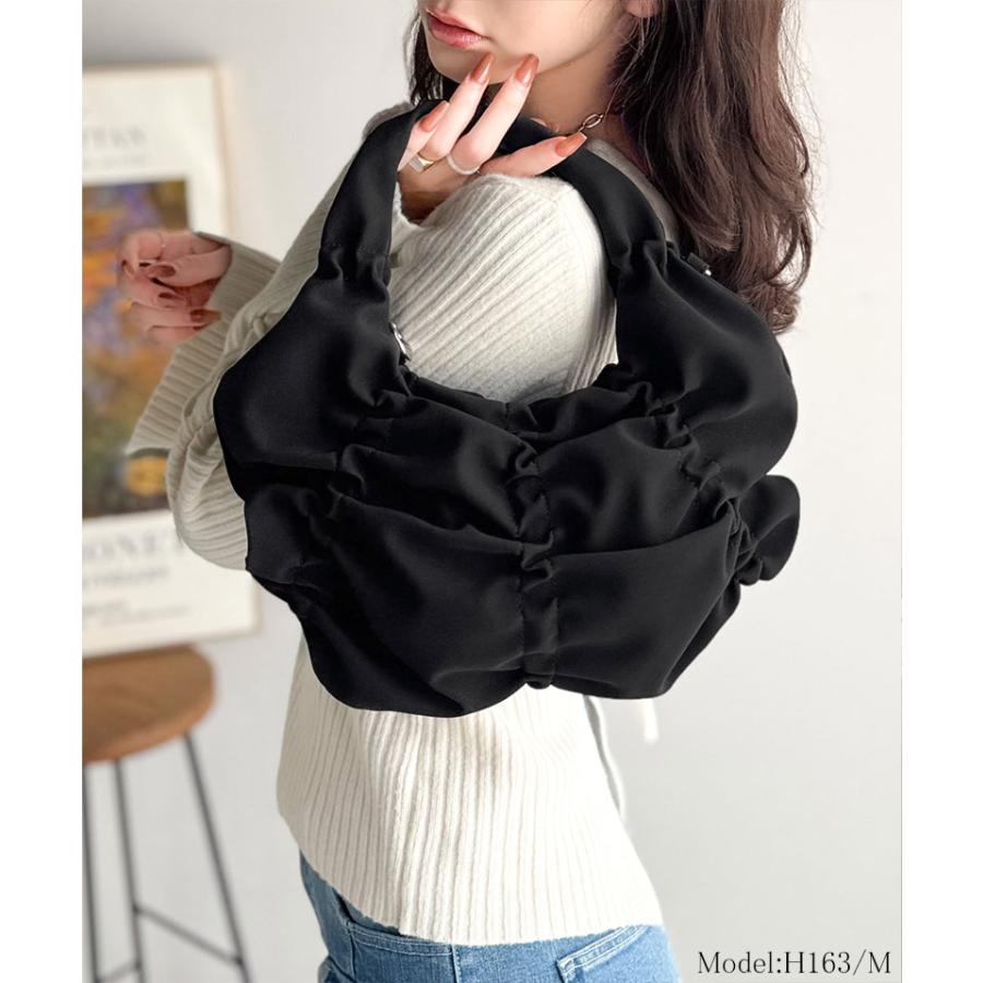 【mily bilet】バッグ ハンドバッグ レディース 2way スウェード 風 コイン チャーム 付き ギャザー チェーン ショルダー 取り外し 可能 大きいサイズ | classicalelf | 09