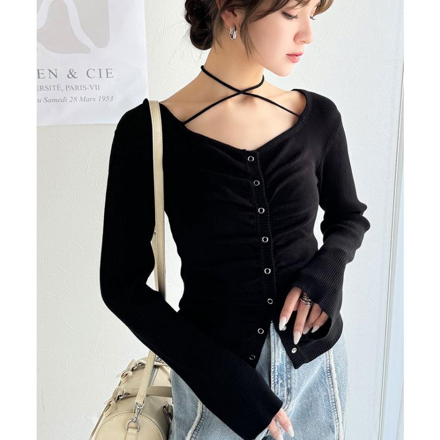 【mily bilet】トップス ニット レディース 胸シャーリングニット | classicalelf | 07