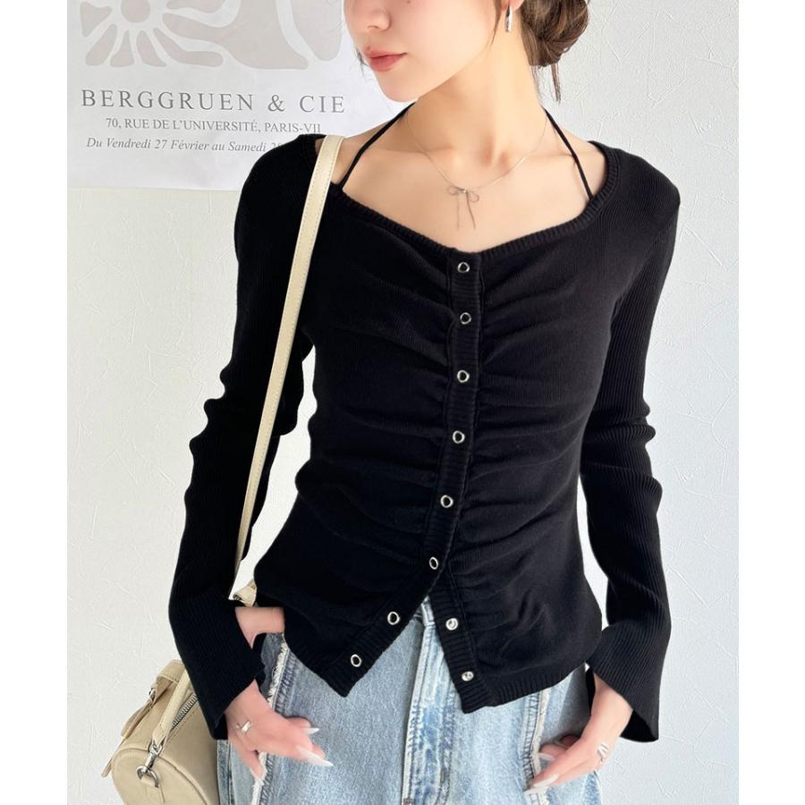 【mily bilet】トップス ニット レディース 胸シャーリングニット | classicalelf | 08