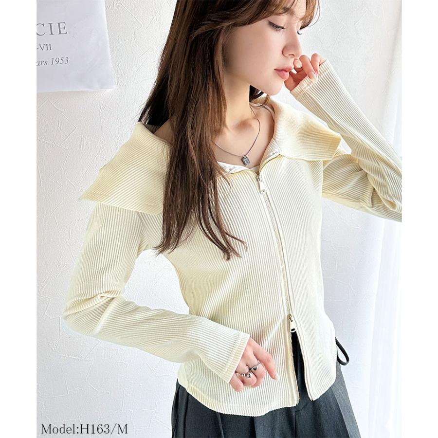 【mily bilet】ロンt レディース きれいめ ワイドネック オフショル | classicalelf | 03