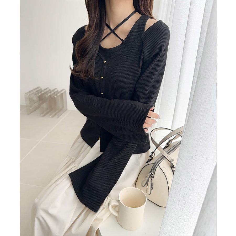 【mily bilet】トップス Tシャツ レディース ゴールド ボタン | classicalelf | 10