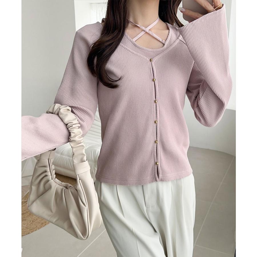 【mily bilet】トップス Tシャツ レディース ゴールド ボタン | classicalelf | 14