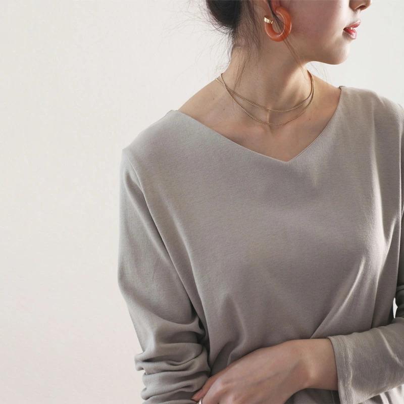 メール便送料無料 フライスvネックロングスリーブ無地ミドル丈tシャツ 長袖 Wk 0153 Classical Elf Xxs 5lまで取扱 通販 Yahoo ショッピング