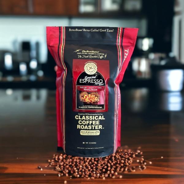 コーヒー豆 粉  スペシャル エスプレッソ ブレンド 2lb/908g 中挽　深煎り | CLASSICAL COFFEE ROASTER | 01