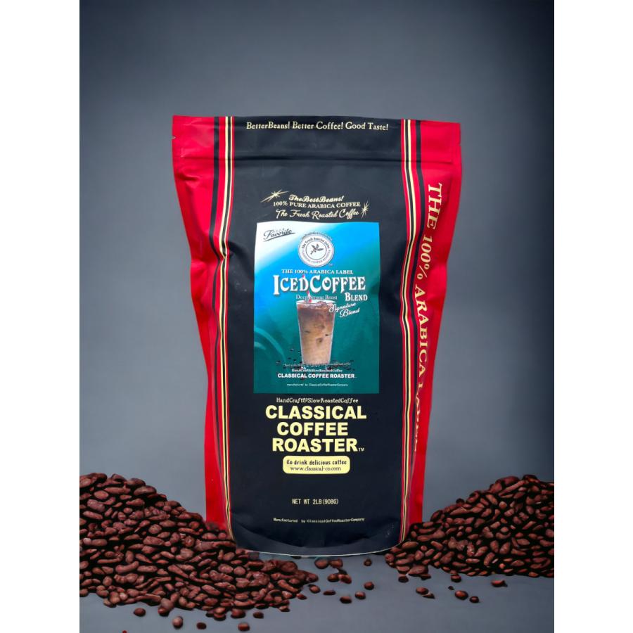 クラシカルコーヒーロースター コーヒー 粉 スペシャル アイスコーヒーブレンド 2lb/908g 極細挽 極深煎り | CLASSICAL COFFEE ROASTER | 01