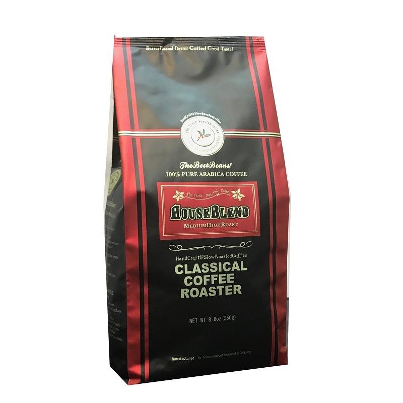 コーヒー 珈琲 コーヒー豆 ハウスブレンド コーヒー 250g 8,8oz 豆 or 挽 | CLASSICAL COFFEE ROASTER