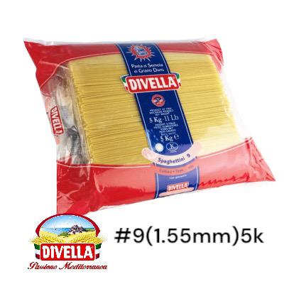 パスタ イタリア DIVELLAディベラ 業務用 スパゲッティ No.9  5kg 1.55mm ロング | DIVELLA