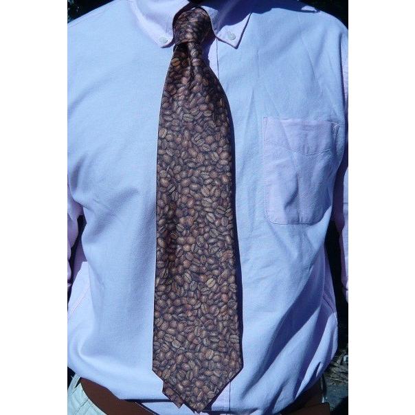 おしゃれなネクタイ コーヒー豆柄 ネクタイ 面白グッズ |  | 01