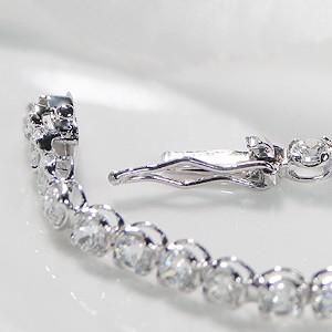 Classic CHESS プラチナ ダイヤモンド テニス ブレスレット 3ct