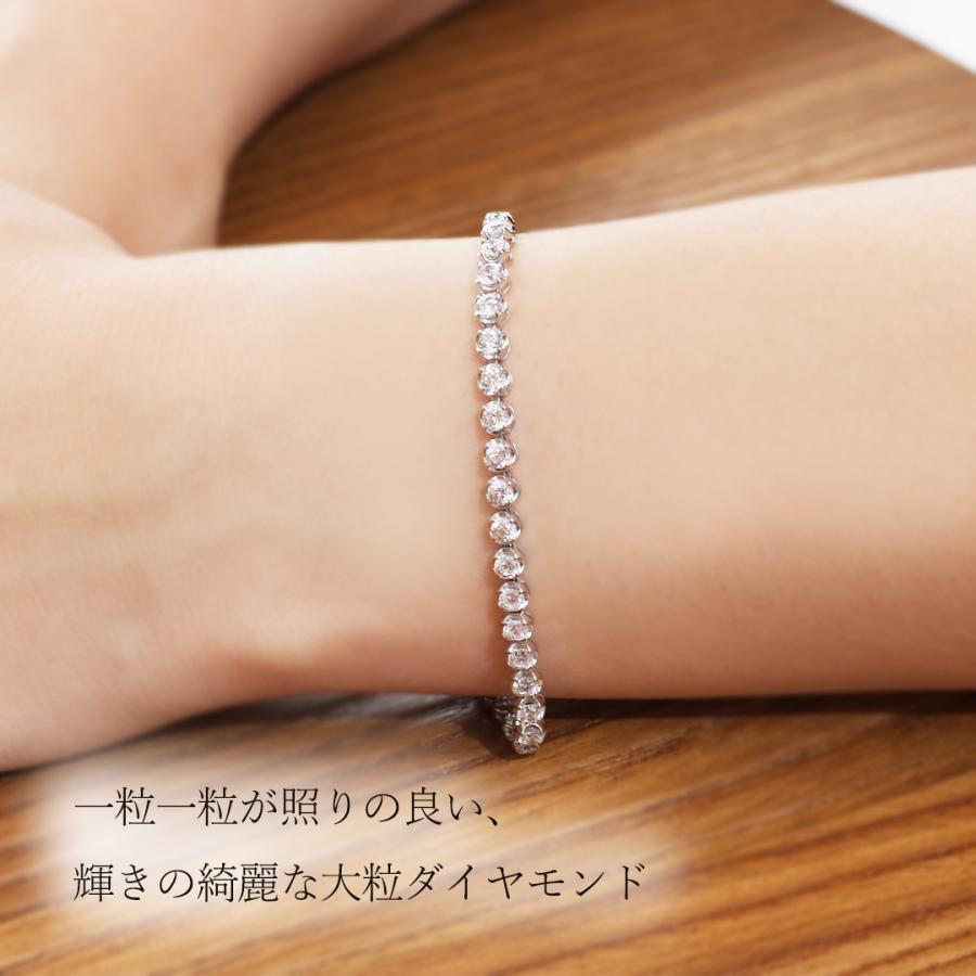 Classic CHESS pt900 5.0ct ダイヤモンド テニス ブレスレット