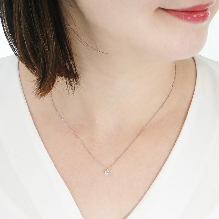 moco ネックレス K18PG/Pt900 ダイヤモンド0.303ct moco ネックレス K18PG/Pt900 ダイヤモンド0.303ct moco ネックレス