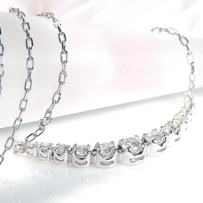 可愛い★PT900デザイナーズ★D0.03ダイヤモンドネックレス 可愛い☆PT900デザイナーズ☆D0.03ダイヤモンドネックレス