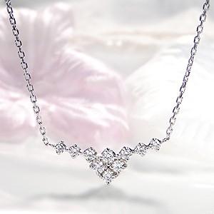 【せりな】ダイヤモンドネックレス　プラチナpt950刻印あり せりな様専用】ダイヤモンドネックレス プラチナpt950刻印あり