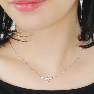 プラチナ　ダイヤモンドネックレス 美品]PT 950プラチナダイヤモンドネックレス1.00 ct