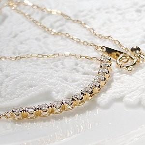 ネックレス ダイヤモンド イエローゴールド レディース ペンダント ライン 18k 18金 YG SIクラス シンプル プレゼント 誕生日 クリスマス CSN00132-18Yの画像