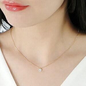 ネックレス ダイヤモンド ネックレス ペンダント クリスマス 誕生日 プレゼント イエローゴールド K18YG 0.20ct  VSクラス Verygood  CSN00145-YGの画像
