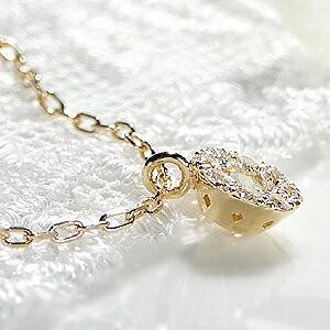 専用！ダイヤモンド10金イタリア製チェーンPGプチペンダントネックレス 未使用品 Pt850 ベネチアン チェーンネックレス 0.8mm 45cm スライド式 送料無料