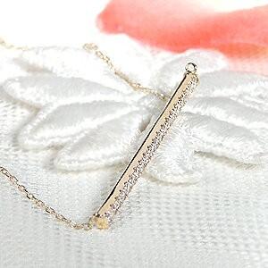 ダイヤモンド ネックレス ラインネックレス リバーシブル 2way 18金 イエローゴールド 0.2ct ダイヤ 可愛い 人気 ライン ストレート k18 CSN00154-18Y | Classic CHESS | 05