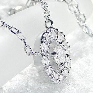 プラチナ900/850+0.20ct天然ダイヤモンドネックレス プラチナ900【0.2ct ラボダイヤモンドネックレス】馬蹄デザイン