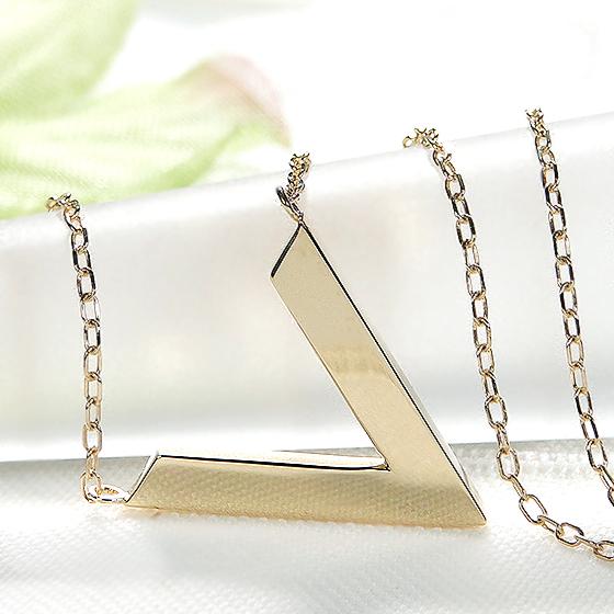 K18YG ハートアンドキューピッド ダイヤモンド V字 ネックレス リバーシブル 0.3ct H&C  ハートキュー ダイヤ ギフト プレゼント 18金 CSN00182-18Y | Classic CHESS | 04