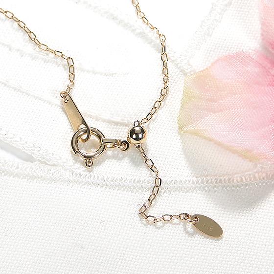 K18YG ハートアンドキューピッド ダイヤモンド V字 ネックレス リバーシブル 0.3ct H&C  ハートキュー ダイヤ ギフト プレゼント 18金 CSN00182-18Y | Classic CHESS | 05