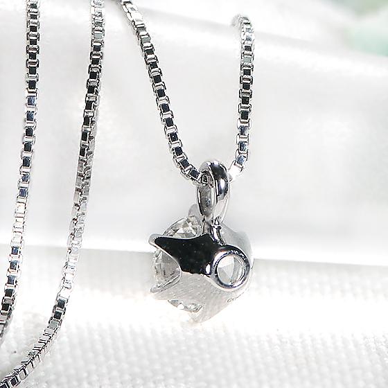 Classic CHESS ネックレス ダイヤモンド レディース 0.2ct 一粒 0.2 