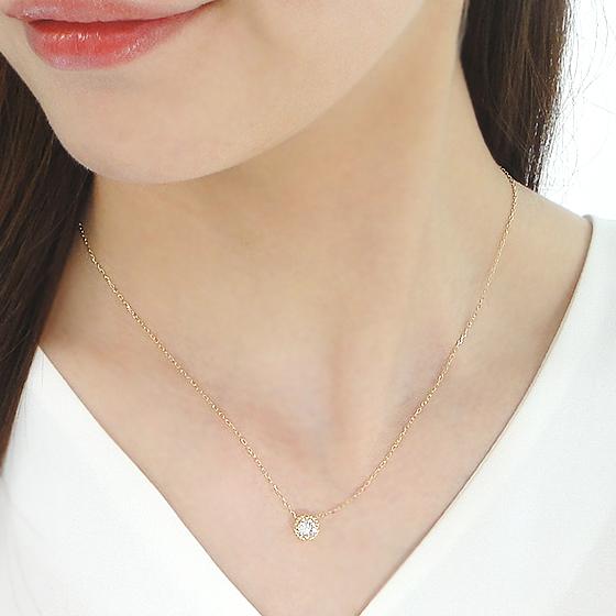 Classic CHESS ネックレス ダイヤモンド レディース K18YG 0.5ct Classic CHESS ネックレス ダイヤモンド レディース K18YG 0.5ct