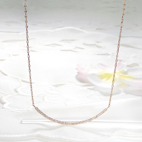 Classic CHESS K18YG リバーシブル ライン 0.27ct ネックレス