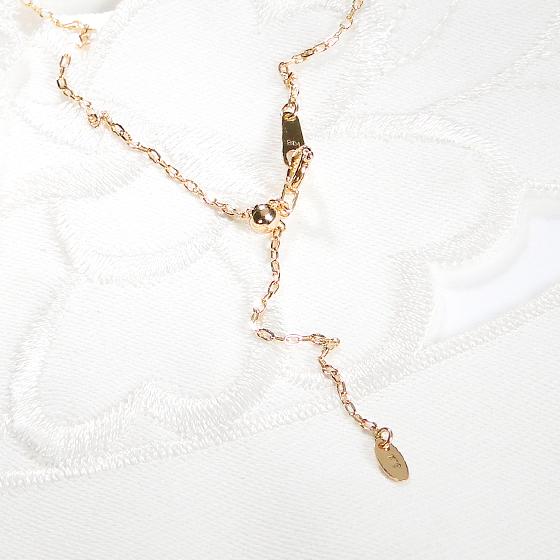 K18YG ダイヤモンド ネックレス 0.27ct ジュエリーツツミ 18金