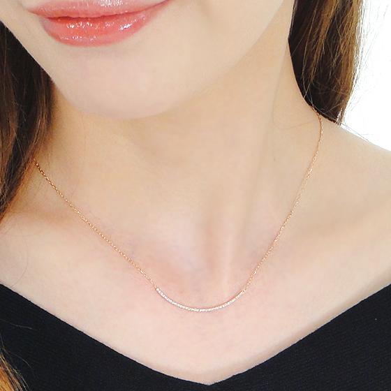 K18YG リバーシブル ライン 0.13ct ネックレス ダイヤモンドイエローゴールド K18 YG ペンダント プレゼント 誕生日 ギフト 可愛い 贈り物 記念 CSN00200-18Y | Classic CHESS | 02