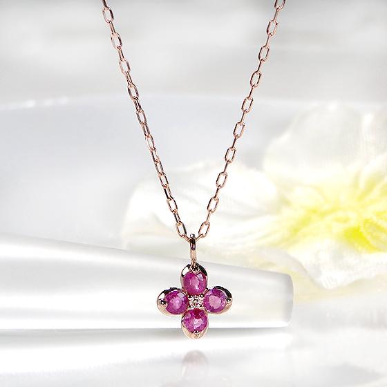 Orefice アミ クローバーネックレス PG 安く 買う 方法ファッション - Orefice アミ クローバー