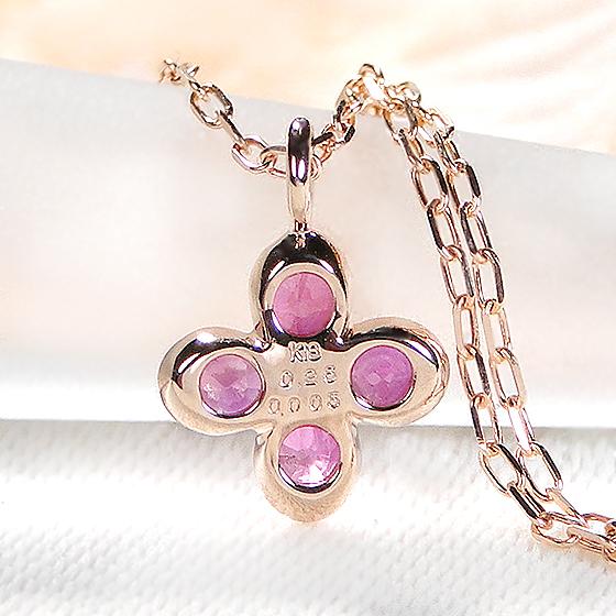 Classic CHESS（クラシックチェス） K10 18PG クローバー ネックレス