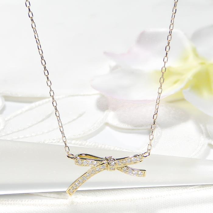 Classic CHESS（クラシックチェス） Pt900 K18 YG PG 0.13ct リボン