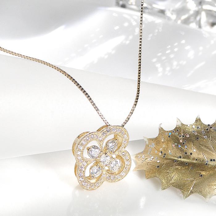 Classic CHESS ネックレス ダイヤモンド レディース イエロー