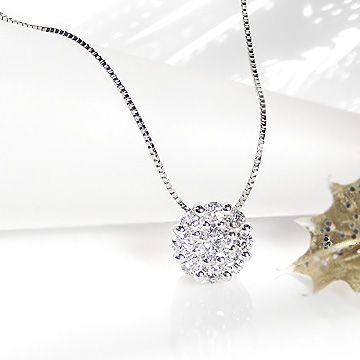 Classic CHESS ダイヤモンド ネックレス 0.5ct pt900 プラチナ