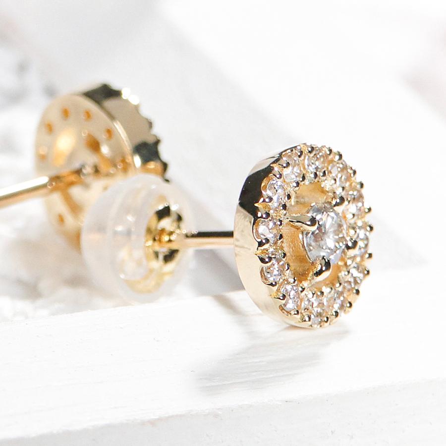専用JC40★高級 ダイヤモンド0.42ct K18WG ピアス Classic CHESS（クラシックチェス） K18YG 0.40ct ダイヤモンド ピアス