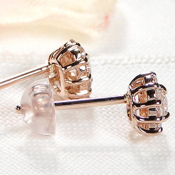 Classic CHESS K18PG 0.34ct ダイヤモンド ハート ピアス ピンク Classic CHESS K18PG 0.34ct ダイヤモンド ハート ピアス ピンク
