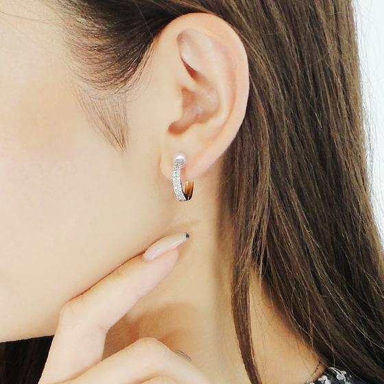 aatantan　pt900 合計0.30ct フープピアス プラチナ フープ ピアス ダイヤ フープピアス ダイヤ 0.30ct