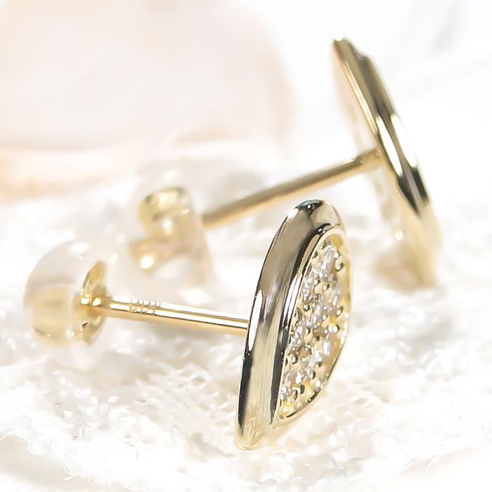 Classic CHESS Pt900 K18YG 0.32ct ティアドロップ パヴェ