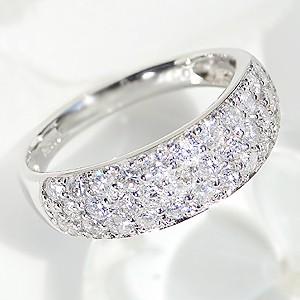 指輪 リング ダイヤモンド レディース プラチナ パヴェ pave pt900 1ct 指輪 PT プレゼント ブライダル 結婚 おすすめ プレゼント 人気 csr0064-pt | Classic CHESS | 01