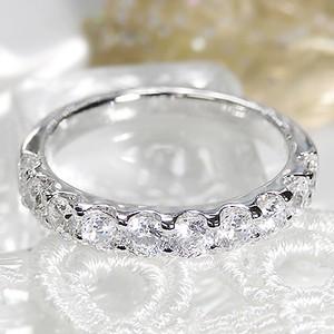 クラシックチェス　ハーフエタニティ　リング　1ct ダイヤモンド　10号 Classic CHESS エタニティリング K18PG テン ダイヤモンド