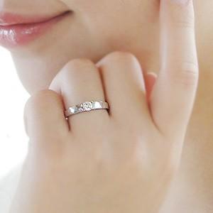 一粒ダイヤモンド タンクリング プラチナ 0.2ct ダイヤリングの画像