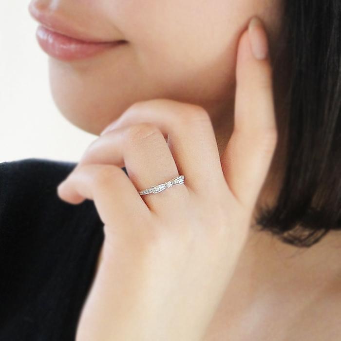 pt900 ダイヤモンド ハッピー リボン リング【0.2ct】指輪 レディース ダイヤモンド リング リボンリング プラチナ pt900 0.2ct ダイヤリング クラシックチェス | Classic CHESS | 03