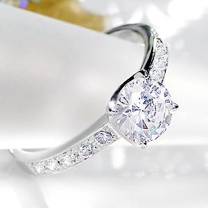 指輪 リング １カラット ダイヤモンド 大粒 豪華 pt950 最高級 婚約