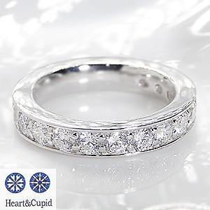 2ct プラチナ ダイヤモンド フルエタニティ リング ハートアンドキューピッド 2ct pt950 プラチナ ダイヤ 結婚 指輪  H＆C フチあり フルエタ クラシックチェス | Classic CHESS