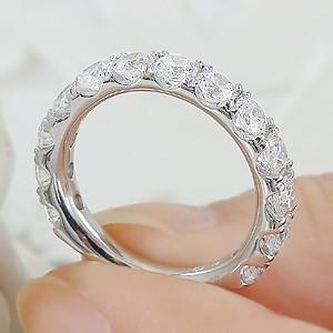 プラチナ 2カラット ダイヤモンド リング 指輪 ハート＆キューピット H&C エタニティ エタ 2.０カラット 2.０ct pt950 プラチナ 豪華 クラシックチェス | Classic CHESS | 03