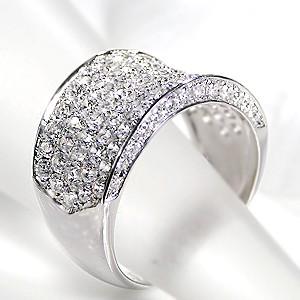 プラチナ 指輪 リング ダイヤモンド プラチナ 2カラット パヴェ エタニティ 2ct SIクラス pt900 プレゼント 豪華 上品 幅広 ゴージャス クラシックチェス | Classic CHESS | 03
