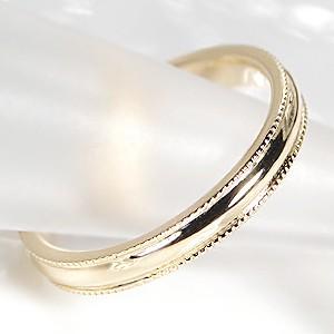 イエローゴールド ゴールド ミル打ち リング 指輪 ミルライン マリッジ ブライダル アンティーク クラシック  K18 YG 送料無料  シンプル 重ねづけ CSR0217-18Y | Classic CHESS